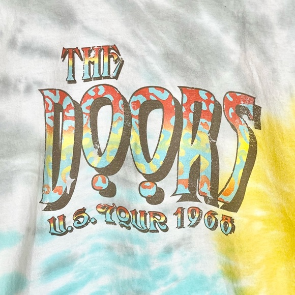 The Doors US Tour 1968 Multicolor Tie Dye T Shirt Adult Medium - Picture 4 of 9